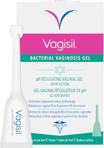 Vagisil Bacterial Vaginosis Gel Rapid Treament for Unpleasant Odour & Discharge 7 Tubes 5ml