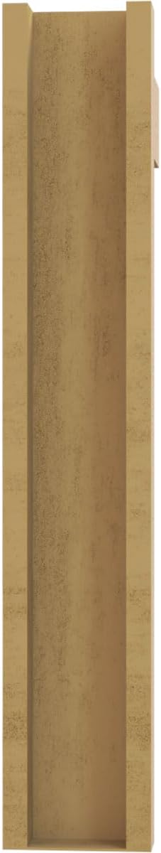 Ekena Millwork 6"W x 22"D x 34"H Funston Block Rough Cedar Woodgrain TimberThane Outlooker, Primed Tan