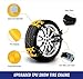 Jeremywell 6 PCS Car Snow Chains for TWO TIRES Emergency Anti Slip for Most Cars/SUV/Trucks, Winter Universal Security Chains Tire Width 165mm-275mm/6.5-10.8'', Amazing Traction Thickening Durable