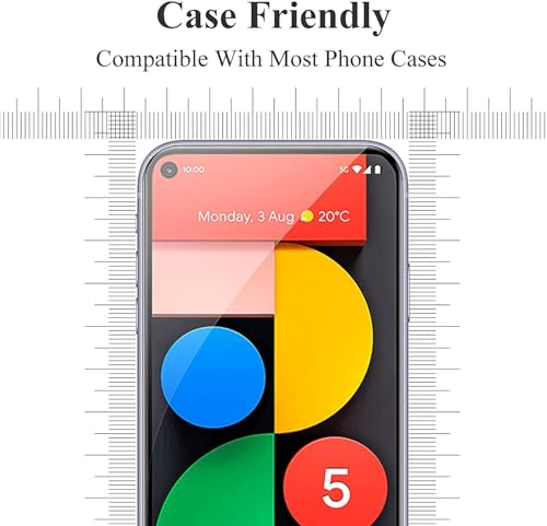 Image of Mr.Shield Top-Notch HD+ Tempered Glass Screen Protector Guard for Google pixel 5, 9H Hardness, Military Grade Protection, Easy Installation kit