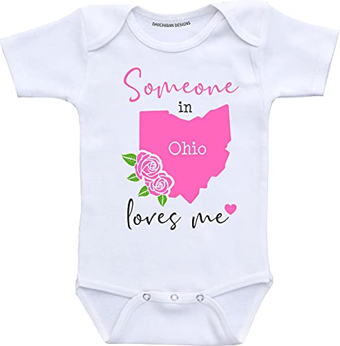 Someone in Ohio loves me baby clothes Custom baby gifts