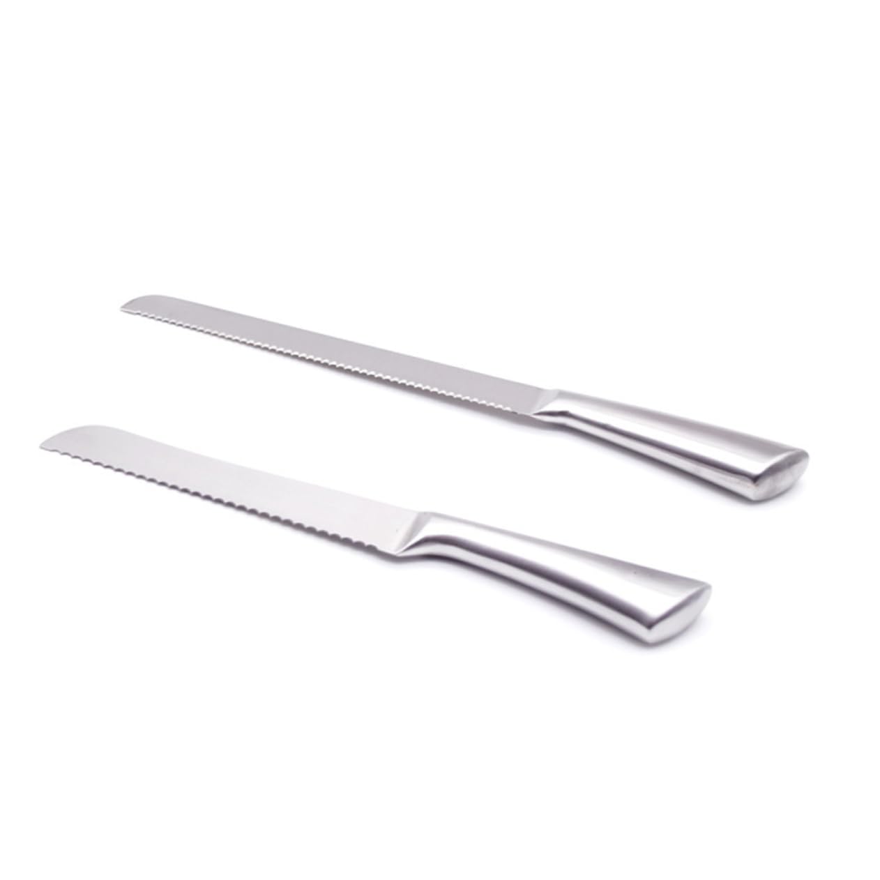 KICHOUSE Ergonomic Wedding Cake Knife Stainless Steel Slicer Bread Knife Serrated Edge Easy to Hold