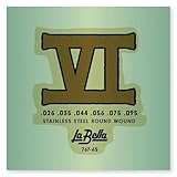 La Bella 767-6S Bass VI Stainless Steel Round Wound Guitar String 26-95