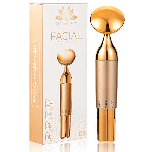 Stay Healthy Facial Massager for Wrinkles- Face Microcurrent Device - Sonic Vibration Anti-Aging Lift Skin Tightening/Firming Machine Sculpting Micro Current Toner