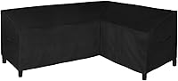 Vista 17 de Easy-Going Funda de sofá modular en forma de L para patio, funda impermeable para exteriores, funda resistente para muebles de jardín con marrón