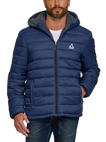 Gerry Puffer Jacket Men with Sherpa Lining and...