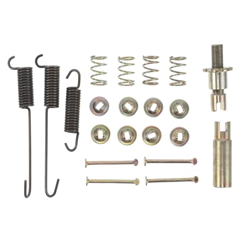 POPETPOP Kit de Resorte de Retención y Tornillo de Ajuste para Freno de Disco Delantero, Piezas de Freno para Cargadoras de Ruedas, Resorte Metálico Galvanizado Resistente, Herramienta