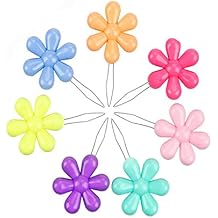FeiHong Multicolor Needle Threaders, 12 Pieces Flower Head Wire Loop Needle Threaders Hand Machine Sewing Tool for Sewing Crafting, Knitting Craft, Quilting, DIY Art