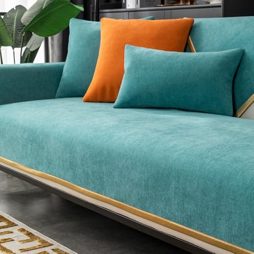 FGHUF Housse Canapé d'angle, 1 2 3 4 Places Housse Meridienne Couvre Canape avec Accoudoirs Matelassée avec Méridien Gauche/Droite, Protège Canapé Anti-Taches en Forme De L