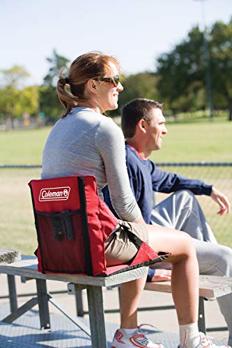 Coleman Portable Stadium Seat Cushion | Lightweight Padded Seat For Sporting Events And Outdoor Concerts | Bleacher Cushion With Backrest #TOP1