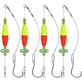 Catfish Rigs Catfish Float Rigs Catfishing Tackle Floats with Rattler Santee Cooper Rig Equipment for Bank Fishing 6/0 8/0 Circle Hooks Bait Rigs 3/4/6pcs