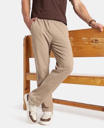 Image of Jockey 9500 Men Super Combed Cotton Rich Regular Fit Trackpant with Side Pockets