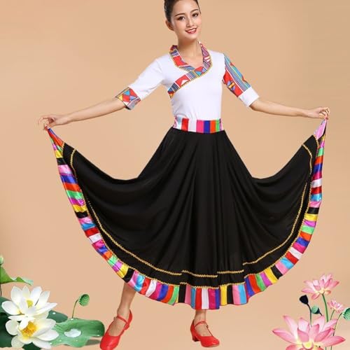 Jupe de style ethnique ample pour danser confortablement - 6