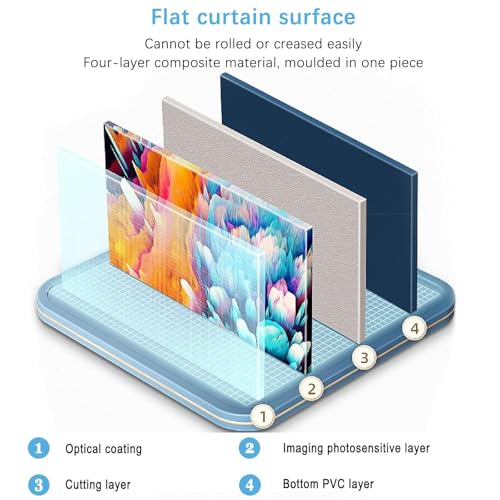 Pantalla portátil retráctil para proyector 50" 16:9 miniatura 3