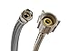 Fluidmaster B1T20 Toilet Connector, Braided Stainless Steel - 3/8 Female Compression Thread x 7/8 Female Ballcock Thread, 20-Inch Length