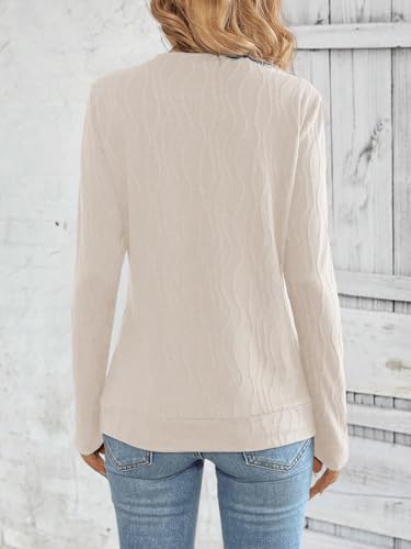 Samefar Womens Long Sleeve T Shirts Crewneck Fall Fashion 2025 Basic Business Casual Tops Tunics Clothing4