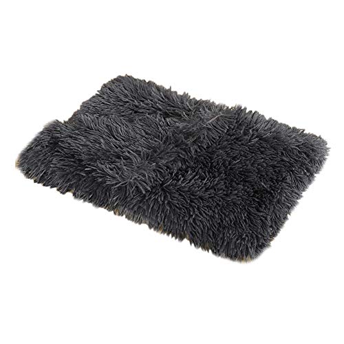 HPYP Premium Fluffy Pet Blanket for for Dog Puppy Cat, Cozy Reversible Sherpa Dog Blankets, Machine Washable, Soft, Warm Pets Throw Blanket (Small (20X14 inches), Dark Grey)
