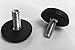 Stainless Steel Screw-in Feet Furniture Sliders, Glides for Patio Furniture, Outdoor Chairs, and More, 1/4