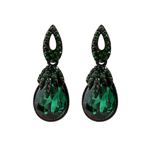 Jolies boucles d'oreilles en forme de gouttes d'eau vert foncé pour boucles d'oreilles créatives de Bohême Bijoux pour les amoureux, petite amie, au...