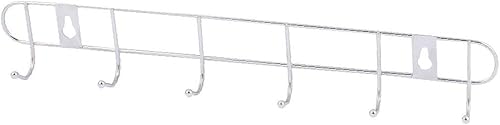 X-DREE - Percha de metal con 6 ganchos para cocina, baño, toallas, ropa de baño, percha (metal, 6 ganchos, bola Extremo Familia, Cocina Baño Toallas