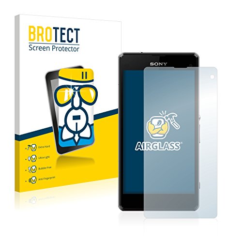 BROTECT Protector Pantalla Cristal para Sony Xperia Z1 Compact / Z1 Mini Protector Vidrio   [Dureza 9H, Anti Arañazos]