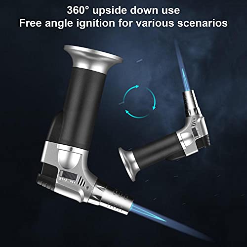 Flambierbrenner, Küchenbrenner, 1300°C Adjustable Flame Refillable Bunsenbrenner, Tragbar Butangasbrenner für BBQ… – Bild 6