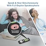 [New] VTech VG131-11 DECT 6.0 Cordless Phone - Bluetooth Connection, Blue-White Display, Big Buttons, Full Duplex, Caller ID, Easy Wall Mount, 1000ft Range (Black) - Image 3