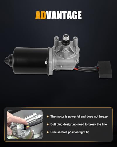 Image of ROADFAR Front Windshield Wiper Motor Compatible For 30NM Coast RH | Fit Motor W /S Wiper 30NM Coast RH|OEM:00076586|3 Pins
