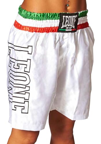 Short de boxe Leone 1947 blanc taille XL AB733 pour le combat