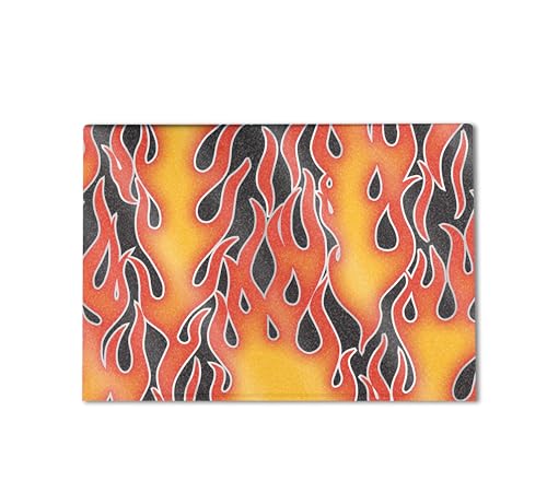 Image of Glossy Glitter Gaming Skin Compatible with HP Envy x360 16 inch (2023) - Hot Flames - Premium 3M Vinyl Protective Wrap Decal Cover - Easy to Apply | Crafted in The USA by MightySkins