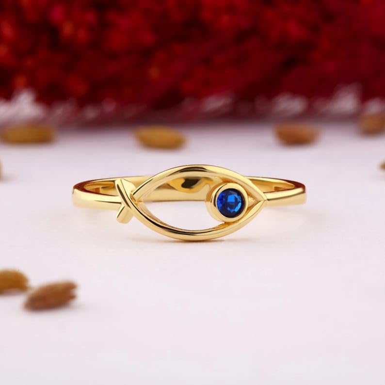Bague saphir bleu naturel et diamants pour sublimer vos tenues de soirée - 4
