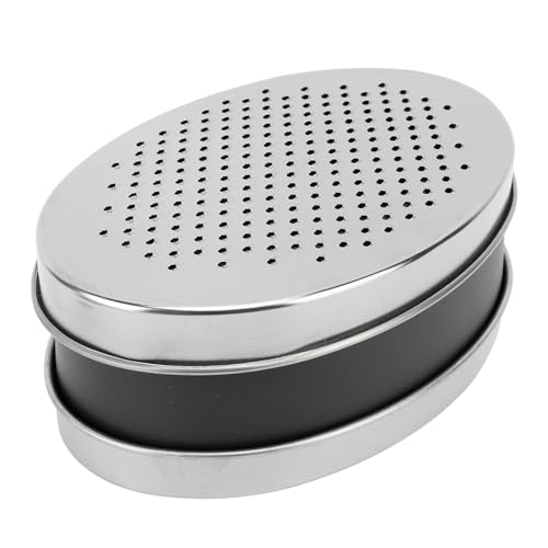 Rallador portátil dúo con contenedor, acero y plástico negro miniatura 7