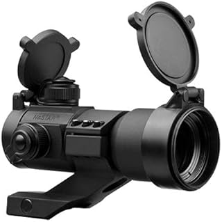 NcSTAR 1x35mm Red/Green/Blue Dot Sight with 3 MOA Dot Size, with Built in Cantilever Weaver Mount, Black