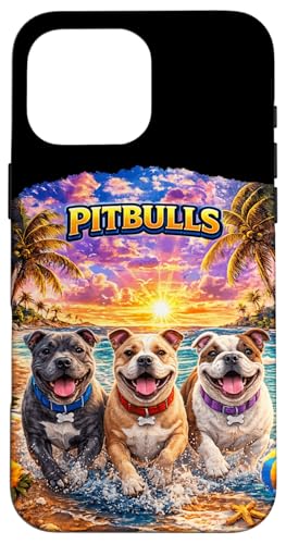 Pitbulls �r�[�` �ʔ��� �� �q�� ���l �g���s�J�� �T���Z�b�g �X�}�z�P�[�X iPhone 16 Pro Max �p