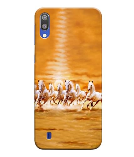 Image of Horse Running Painting Printed Hard Back Case Cover Compatible for Samsung Galaxy M10 (Multicolor) - D1667