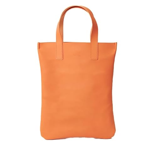 Zenis ミニトートバッグ (オレンジ・1個) B5ファイル収納サイズ オレンジ レザー 国産 日本製 牛革 革製品 手作り 贈答 男性 女性 レディース メンズ[ksg1812-or]