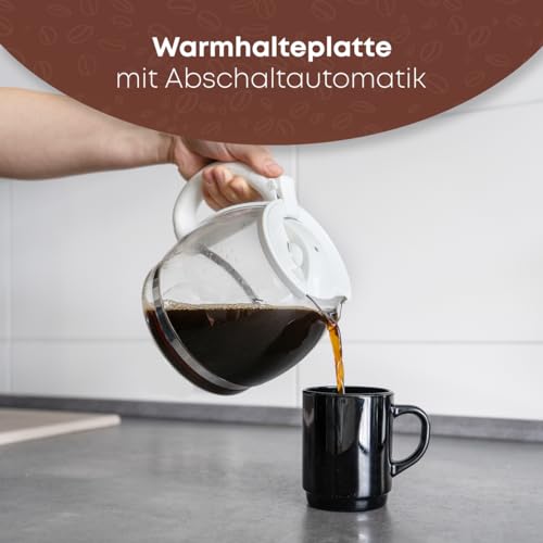 Clatronic® Kaffeemaschine | Kaffeeautomat für 12-14 Tassen (ca. 1,5 Liter) | Filterkaffeemaschine mit Nachtropfsicherung und… – Ansicht 5