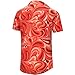 KYKU Men's Summer Shirts Button Up Hawaiian Shirt, Abstract Pattern, Large