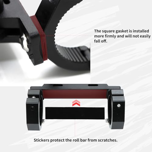 PLUSBEAM CNC Aluminum UTV Fire Extinguisher Mount Kit, Adjustable Roll Bar Fire Extinguisher Bracket Quick Release Compatible with UTV Polaris RZR SXS Ranger ATV Fit on 1.5"/1.65"/1.75"/1.85"/2" - Thumbnail 6