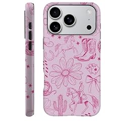 Western Cowboy Flower Horse Cactus Pink