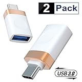 Basesailor USB C to USB 3.0 OTG Adapter (2 Pack),Thunderbolt 3 Adapter for MacBook Pro,Chromebook,Pixelbook,Microsoft Surface Go,Galaxy S8 S9 S10 Plus S10E Note 8 9,LG V40 G7 Thinq,Google Pixel Slate