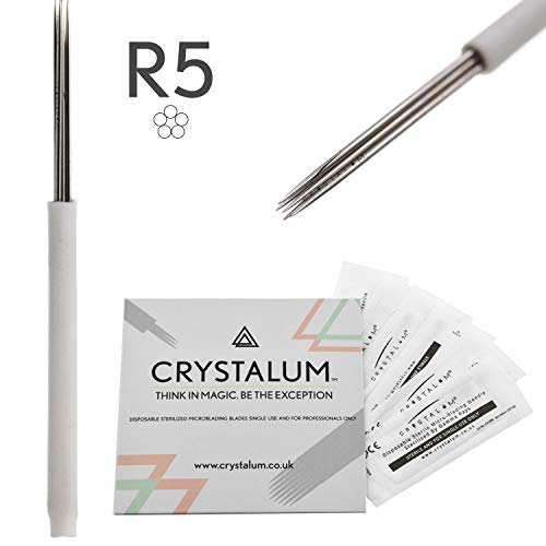 Microblading Needles Shading R5 Blades 20pcs Micro Blade Eyebrow Tattoo MakeUp Supplies PMU Products Kit CRYSTALUM Microblading Needles Shading R5 Blades 20pcs Micro Blade Eyebrow Tattoo MakeUp Supplies PMU Products Kit CRYSTALUM
