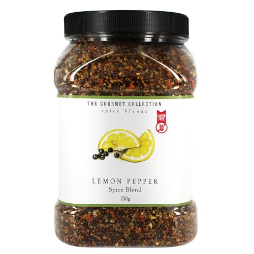 The Gourmet Collection Lemon Pepper Spice Blend, 750g – Gourmet Seasoning for Poultry & Fish, Flavoured Spice Mix, Gluten Free, No Artificial Flavours or Colours, Cooking Spices