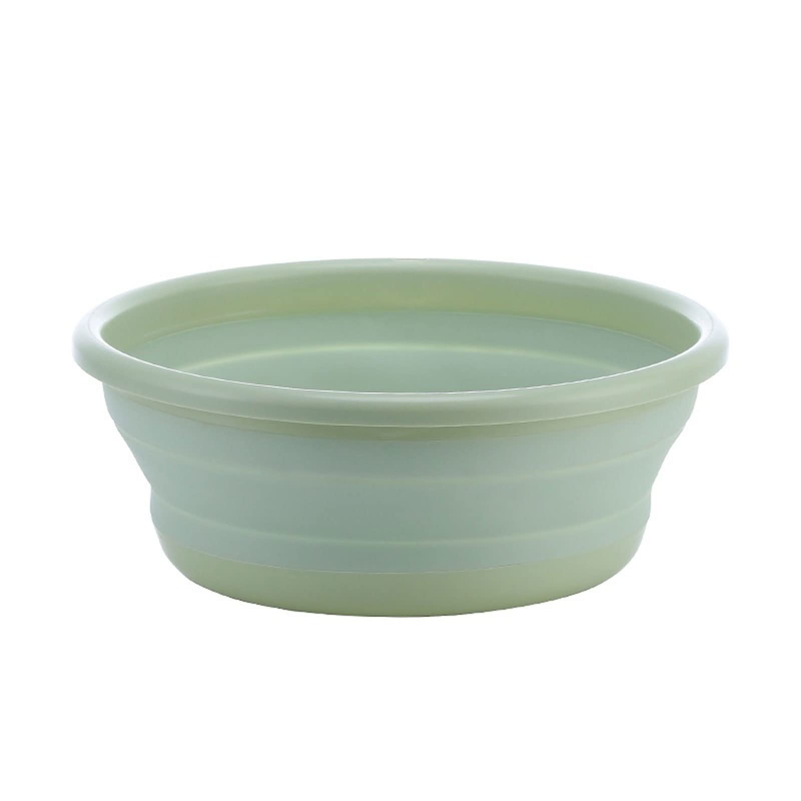 JINGYAN Collapsible washing up Bowls Portable Bowl Folding Bucket Outdoor Tourism Promotion Camping Car Wash Fishing(Green,MINI)