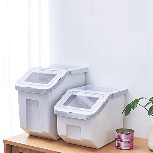 Saim Airtight Food Storage Container,Dry Food Dispenser Storage Tank,Pet Dog Cat Food Bin with Locking Lid,Measuring Cup… - Image 7