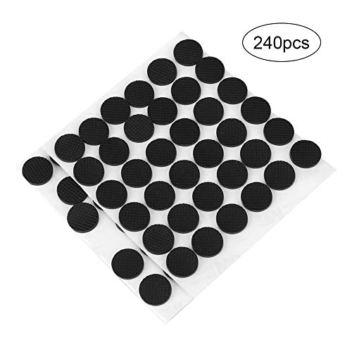 Siliconen Pads Vilt Sticky Pads, Vloer Meubelbeschermers Zwart 15mmx2mm Ronde Pads Stippen, voor Vloermeubels - Image 6