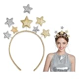 HMCEY Diadema Estrellas,Diadema Pelo con Purpurina,Diademas Pelos Elegante,Headbands for Women,Cinta Brillantes Pelo Universal,Accesorios Pelo para Decoration para Navidad, Fiestas, Cumpleaños