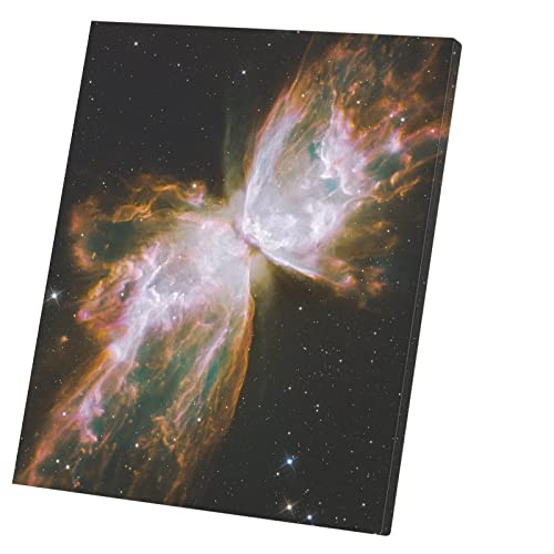Tableau galaxie nébuleuse du papillon en toile imprimée premium