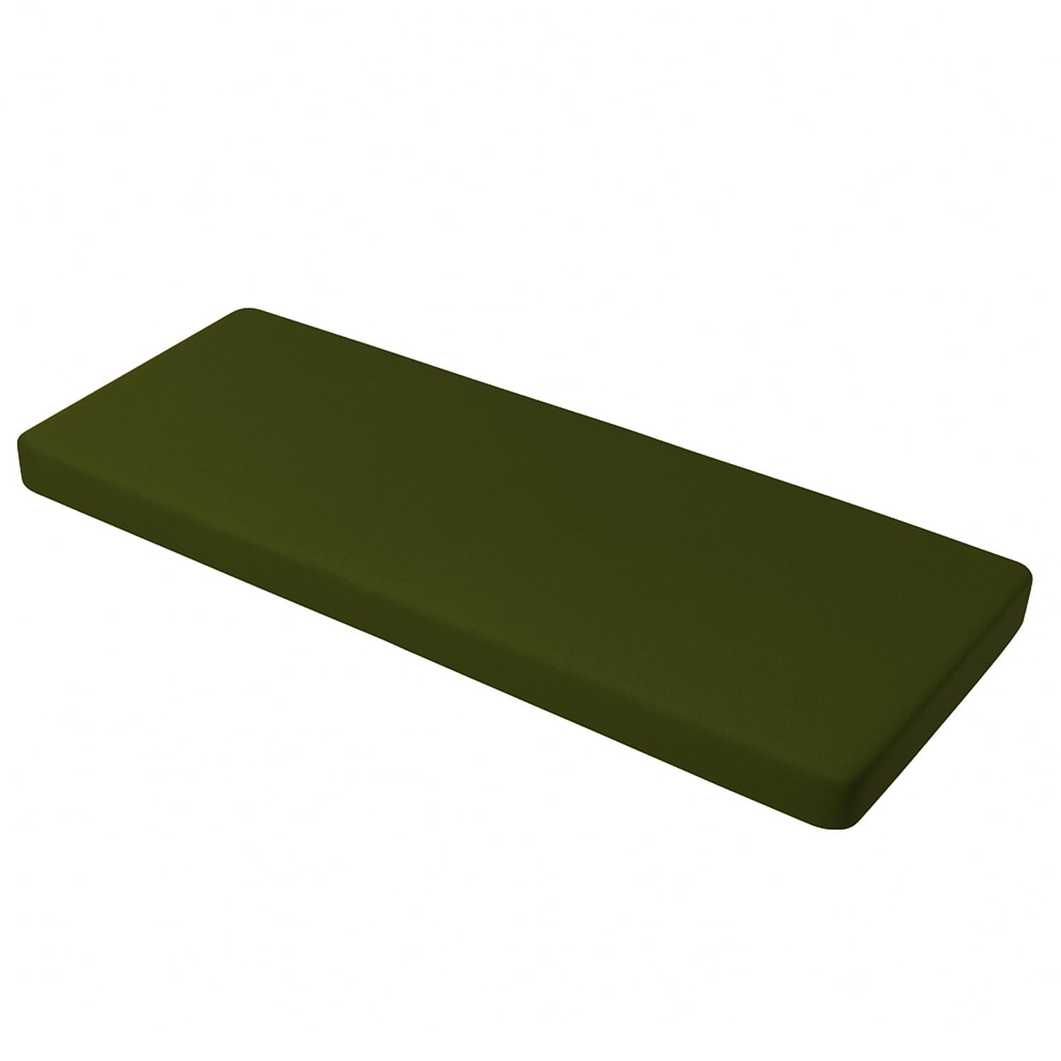 Brillars Outdoor Garden Bench Cushion 2 Seater for Patio Furniture, Water Resistant Heavy Duty Soft Replacement Cushions Seat Pad Sofa Pillow (Olive Green, 106x45x5cm / 42x18x2)
