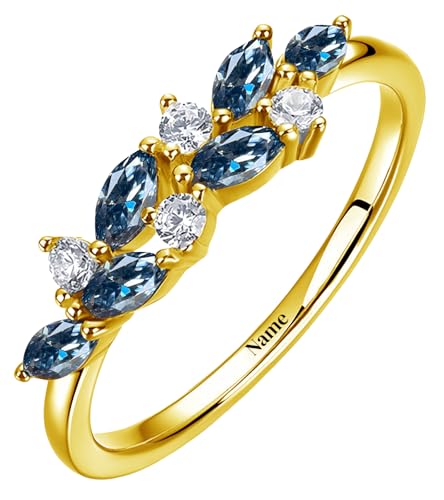 Dainty Moissanite Engagement Rings For Women, 10k/14k/18k/20k Moissanite Gold Ring, Leaf Art Deco Birthday Anniversary Unique Personalized Jewelry Gifts For Mom Wife Friends3